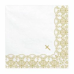 Partydecor First Communion Ornament Napkins Pack Of 20