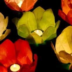 Partydecor Floating Lotus Flower Water Lanterns 8 Partydecor Floating Lotus Flower Water Lanterns