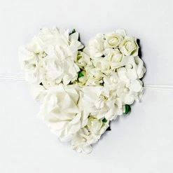 Partydecor Flower Heart Wedding Guest Book 5 Partydecor Flower Heart Wedding Guest Book