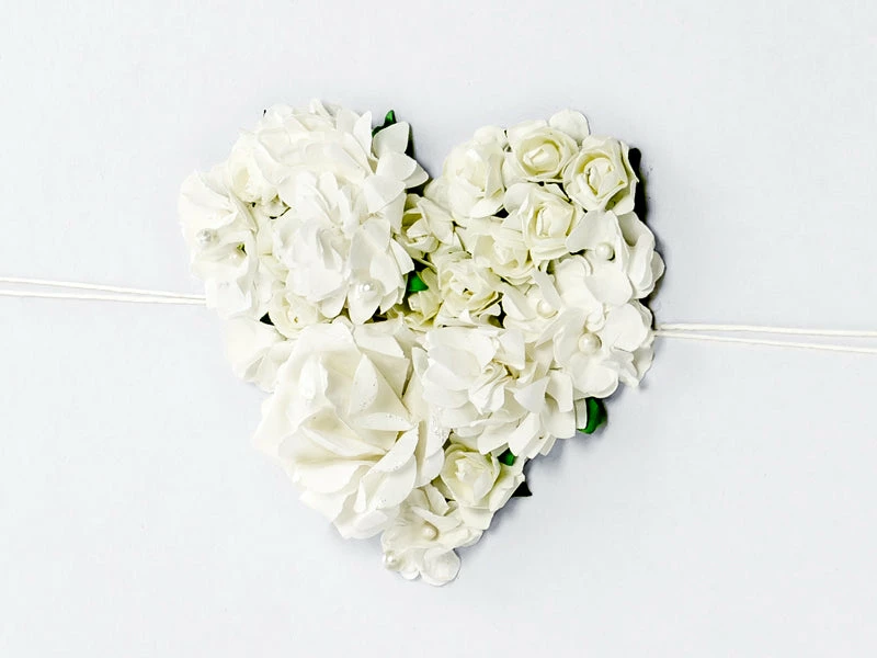 Partydecor Flower Heart Wedding Guest Book 4 Partydecor Flower Heart Wedding Guest Book
