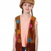 Bristol Flower Power Hippie Waistcoat Child's 1960's 2 Bristol Flower Power Hippie Waistcoat Child's 1960's
