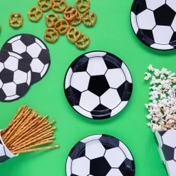 Partydecor Football Paper Plates 18cm Pack Of 6 9 Partydecor Football Paper Plates 18cm Pack Of 6