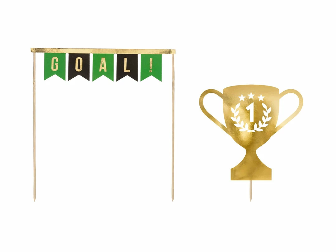 Partydecor Party Supplies Football Themed Cake Toppers 4 Partydecor Party Supplies Football Themed Cake Toppers