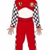 Fiestas Guirca Formula Driver Costume Childrens Uniform Costumes