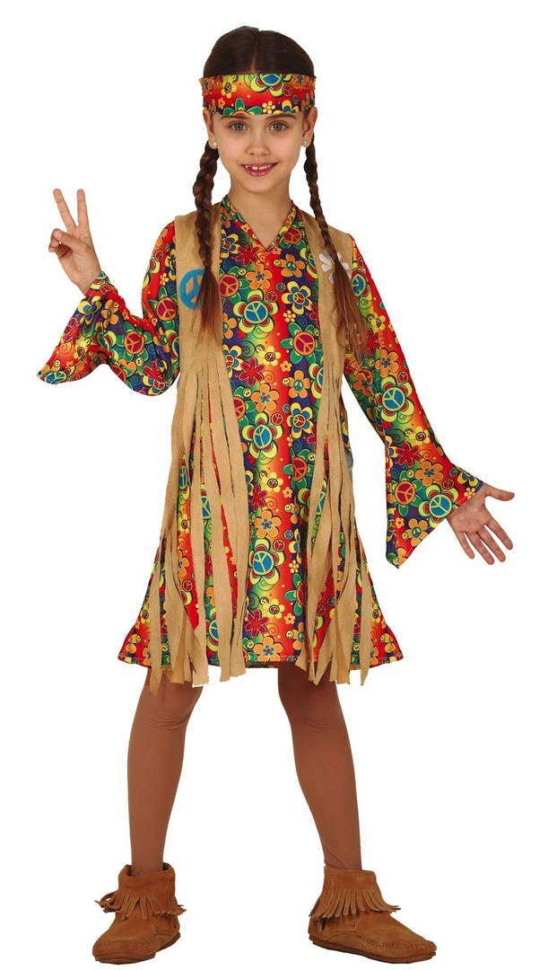 Fiestas Guirca Free Spirit Hippie Childrens Costume 3 Fiestas Guirca Free Spirit Hippie Childrens Costume
