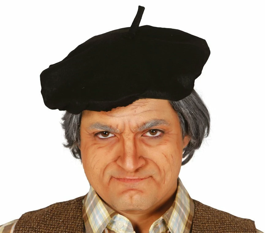 Fiestas Guirca French Black Beret Hat 3 Fiestas Guirca French Black Beret Hat