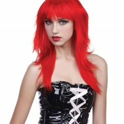 Bristol Fringe Layered Red Wig Wigs