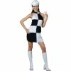 Wicked Decades And History Funky 60's Mini Dress Costume 1 Wicked Decades And History Funky 60's Mini Dress Costume