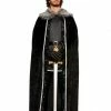 Bristol Medieval, Renaissance & Tudor Costumes Fur Trimmed Night's Watch Black Cape