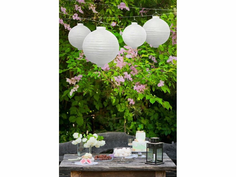 Partydecor Light-up Paper Lantern White 30cm Party Supplies 3 Partydecor Light-up Paper Lantern White 30cm Party Supplies