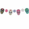 Partydecor Garland Dia De Los Muertos Masks 1.2m Halloween Decorations 2 Partydecor Garland Dia De Los Muertos Masks 1.2m Halloween Decorations