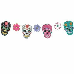 Partydecor Garland Dia De Los Muertos Masks 1.2m Halloween Decorations
