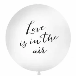 Partydecor Giant Love Is In The Air Balloon 36" Latex Black Party Supplies