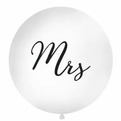 Partydecor Party Supplies Giant Mrs Balloon 36" Latex Black