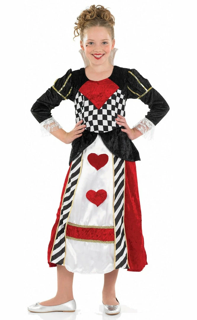 Funshack Fairytale Costumes Girls Queen Of Hearts Fancy Dress Costume 3 Funshack Fairytale Costumes Girls Queen Of Hearts Fancy Dress Costume