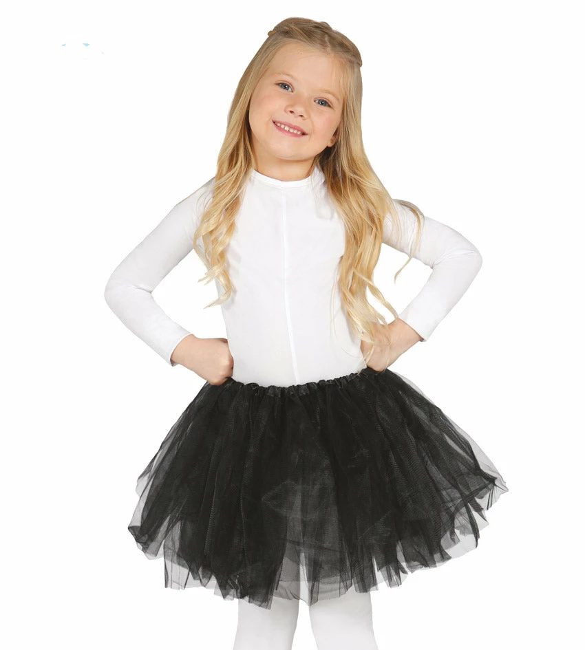 Fiestas Guirca Black Tulle Tutu Skirt Kids 3 Fiestas Guirca Black Tulle Tutu Skirt Kids