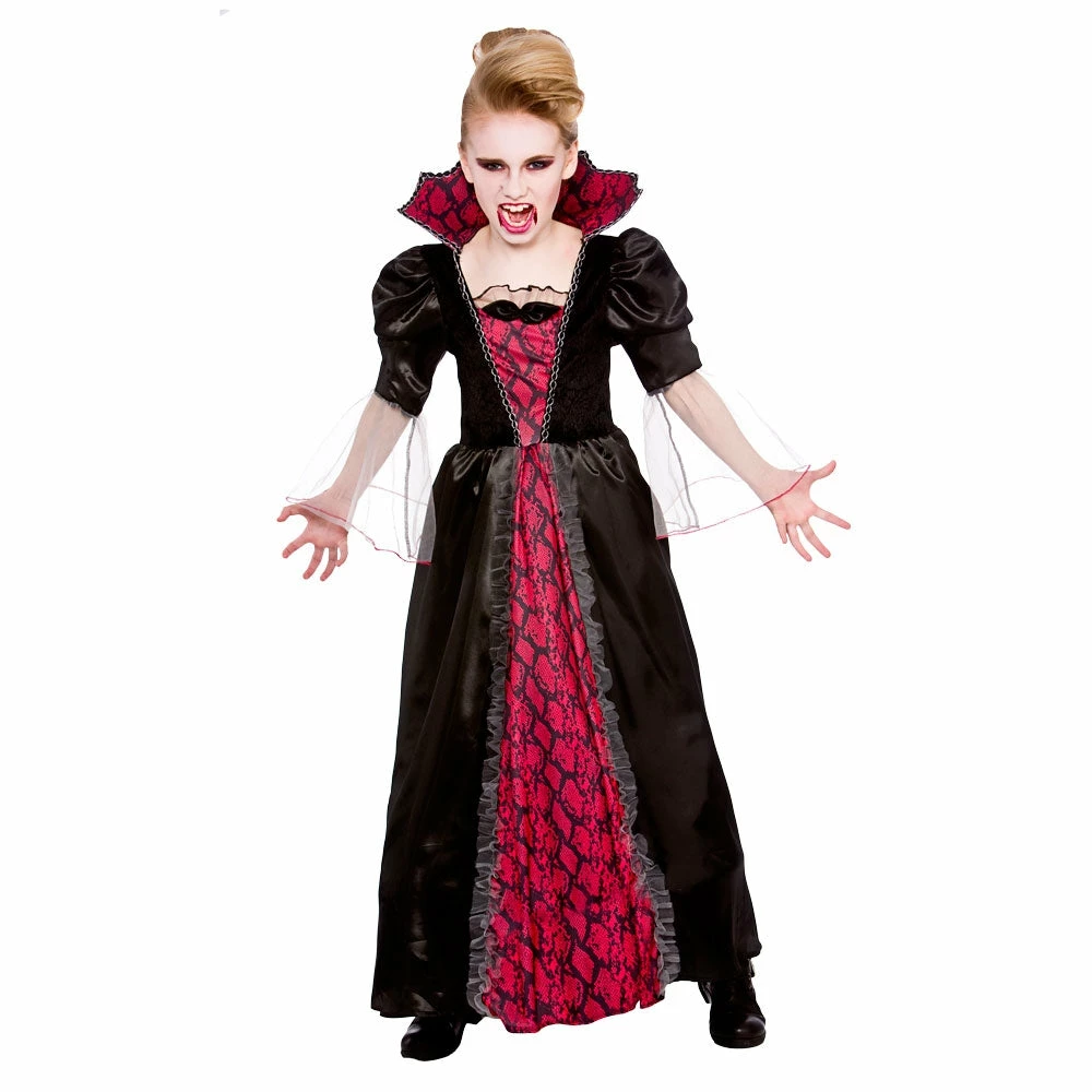Wicked Victorian Vampiress Costume Girls 3 Wicked Victorian Vampiress Costume Girls