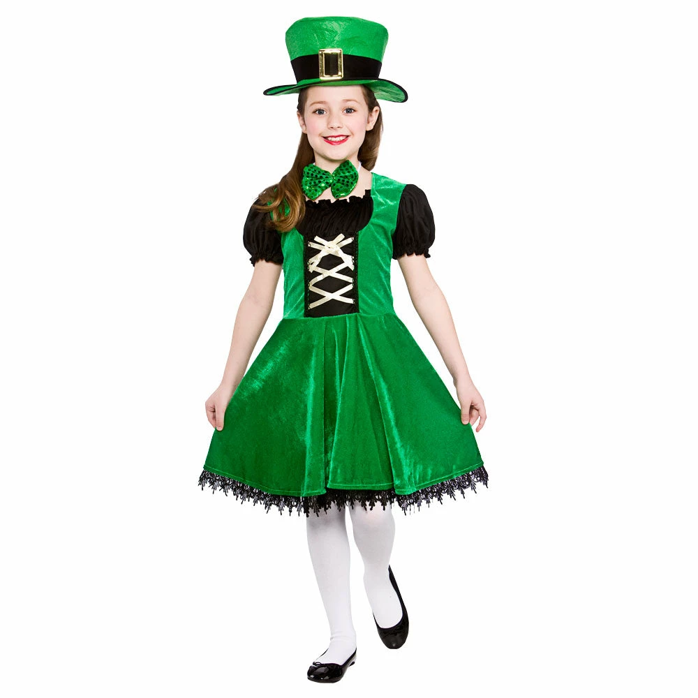 Wicked Deluxe Leprechaun Costume Girls 3 Wicked Deluxe Leprechaun Costume Girls