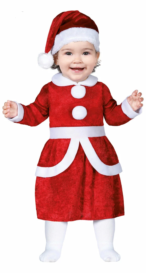 Fiestas Guirca Girls Mrs Santa Toddler Costume 3 Fiestas Guirca Girls Mrs Santa Toddler Costume
