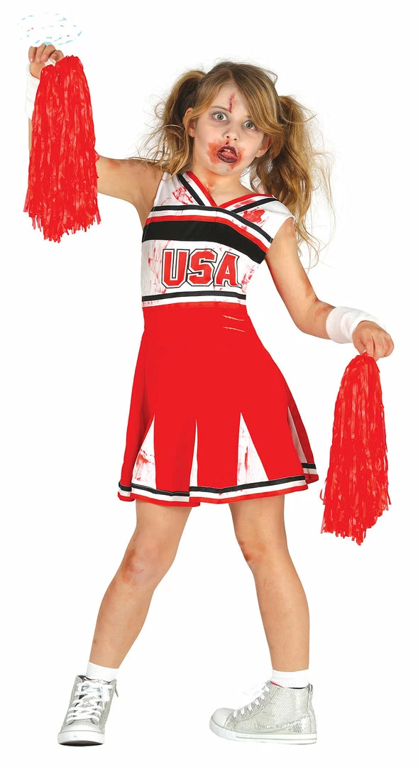 Fiestas Guirca Girls Zombie Cheerleader Costume 3 Fiestas Guirca Girls Zombie Cheerleader Costume