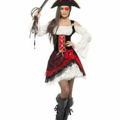 Smiffy's Pirate Costumes Glamorous Lady Pirate Costume
