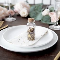 Partydecor Glass Favor Bottles With Cork Plug Pack Of 12 Party Supplies