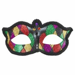 Widmann Costume Accessories Glitter Harlequin Eye-mask