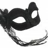 Bristol Masks Gloria Black Velvet Masquerade Mask 1 Bristol Masks Gloria Black Velvet Masquerade Mask