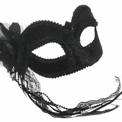 Bristol Masks Gloria Black Velvet Masquerade Mask