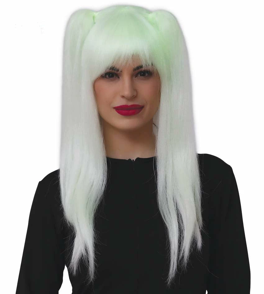 Fiestas Guirca Wigs Glow In The Dark Blonde Wig 3 Fiestas Guirca Wigs Glow In The Dark Blonde Wig