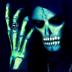 Widmann Glow In The Dark Aqua Face & Body Paint 30ml Costume Accessories