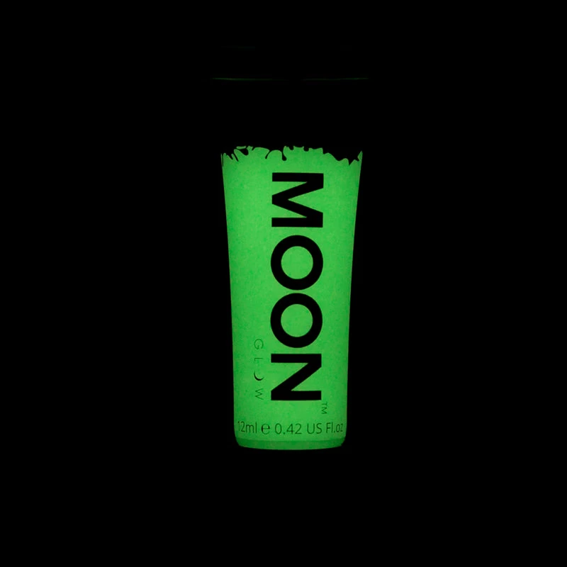 Moonglow Facepaints & FX Moon Glow In The Dark Paint Green 12ml 4 Moonglow Facepaints & FX Moon Glow In The Dark Paint Green 12ml