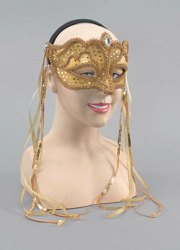 Bristol Gold Mask Long Ribbon Masquerade Eyemask 3 Bristol Gold Mask Long Ribbon Masquerade Eyemask