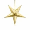 Partydecor Paper Star Gold Hanging Decoration