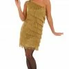 Funshack Gold Flapper Dress Costume 1920's 1 Funshack Gold Flapper Dress Costume 1920's