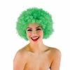 Wicked Clown & Circus Green Funky Afro Wig 2 Wicked Clown & Circus Green Funky Afro Wig