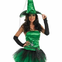 Funshack Green Spider Witch Costume Halloween