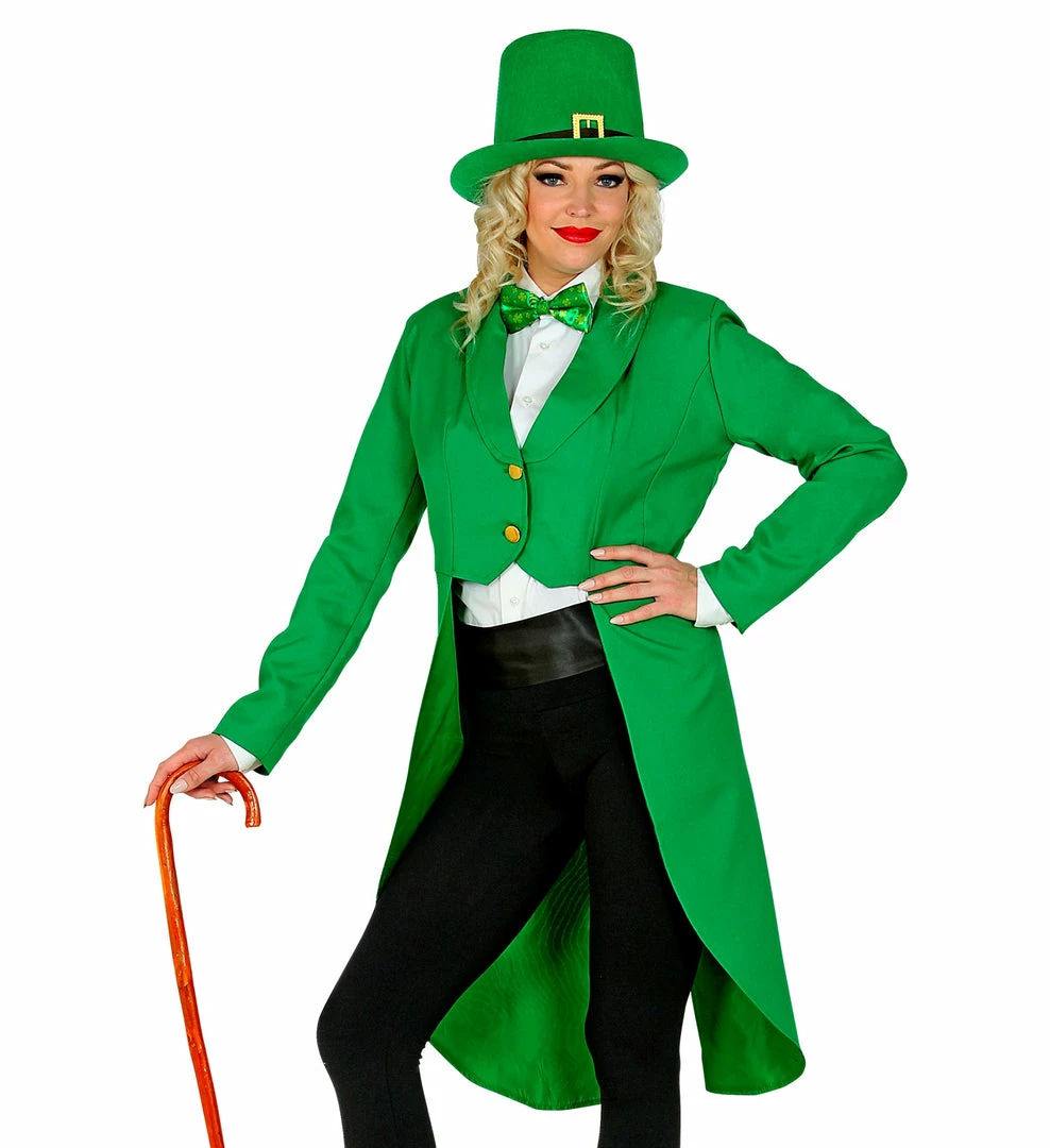 Widmann Green Tailcoat Jacket Ladies St Patrick's Day Costumes 3 Widmann Green Tailcoat Jacket Ladies St Patrick's Day Costumes