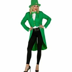 Widmann Green Tailcoat Jacket Ladies St Patrick's Day Costumes 8 Widmann Green Tailcoat Jacket Ladies St Patrick's Day Costumes