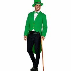Widmann St Patrick's Day Costumes Green Tailcoat Jacket Men's
