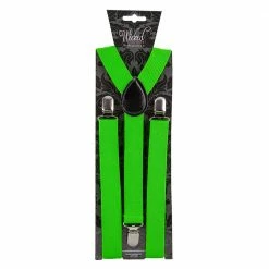 Wicked Green Trouser Braces 1980's