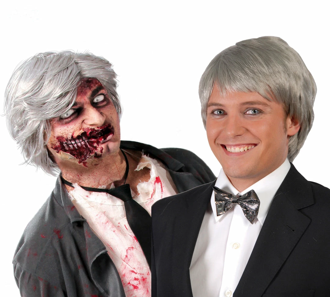 Fiestas Guirca Grey Silver Short Wig 3 Fiestas Guirca Grey Silver Short Wig