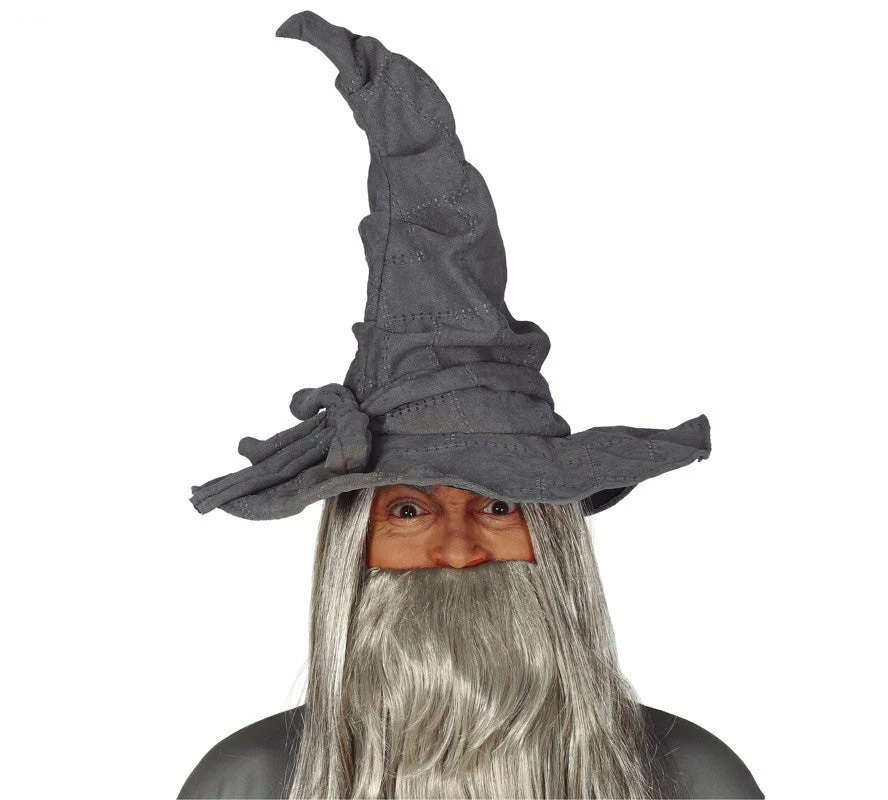Fiestas Guirca Grey Wizard Hat Halloween Accessories 3 Fiestas Guirca Grey Wizard Hat Halloween Accessories