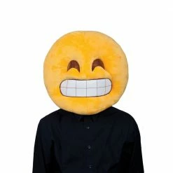 Wicked Grin Head Emoji Mask