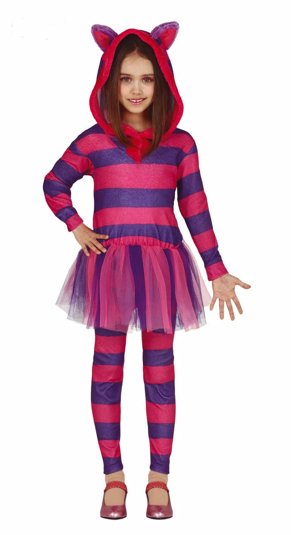 Fiestas Guirca Grinning Cheshire Cat Costume Child 3 Fiestas Guirca Grinning Cheshire Cat Costume Child