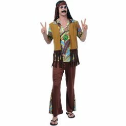 Wicked Groovy Hippie Guy Costume Decades And History