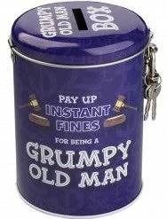 My Fancy Dress Grumpy Old Man Money Tins Funny Gifts Party Supplies