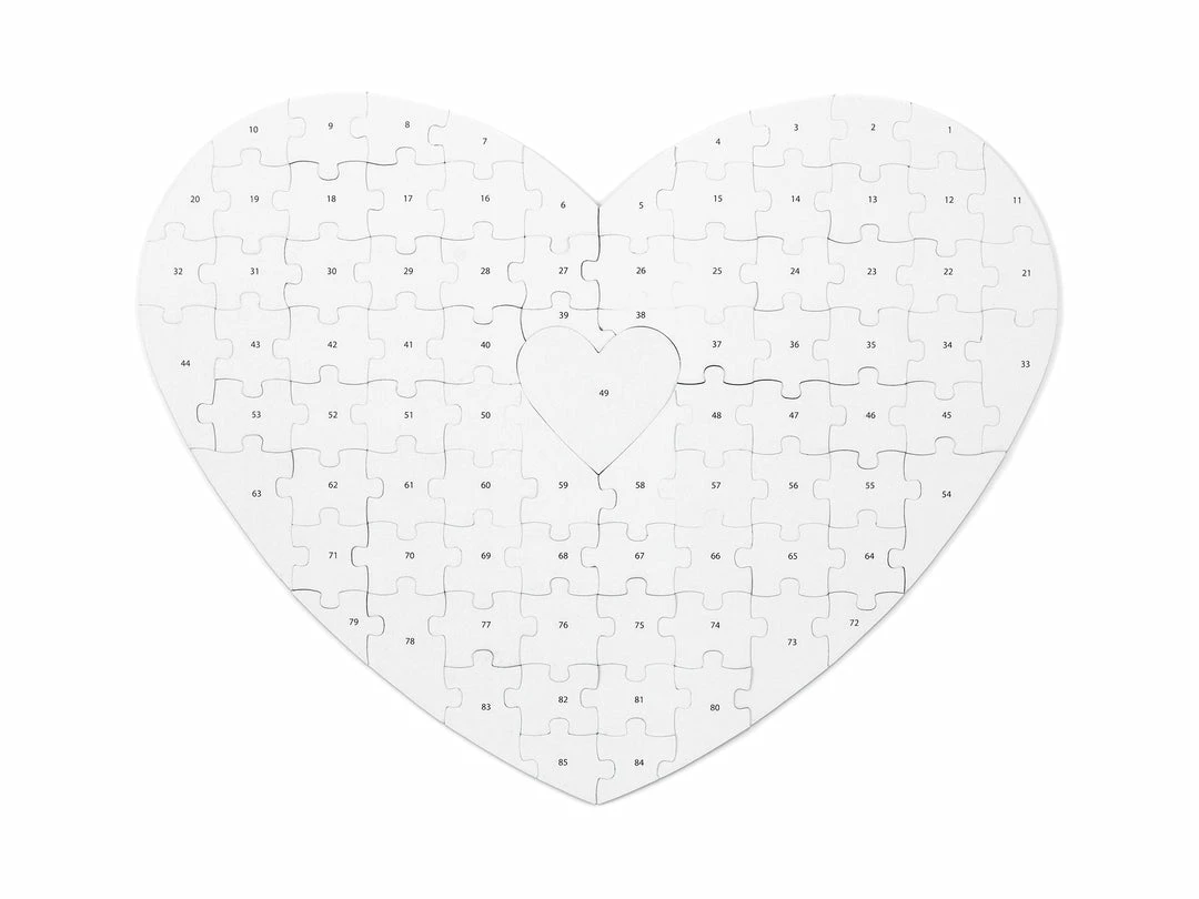 Partydecor Guest Book Heart Puzzle Wedding 4 Partydecor Guest Book Heart Puzzle Wedding
