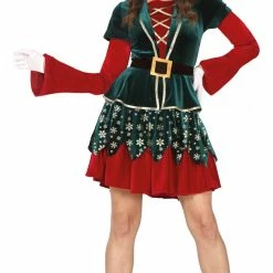 Fiestas Guirca Happy Elf Costume Ladies Christmas Costumes