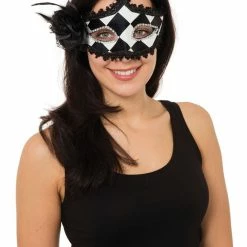 My Fancy Dress Harlequin Mischief Masquerade Mask
